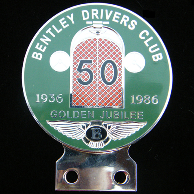 Bently Driver Club car badge